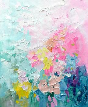 Abstract oil painting